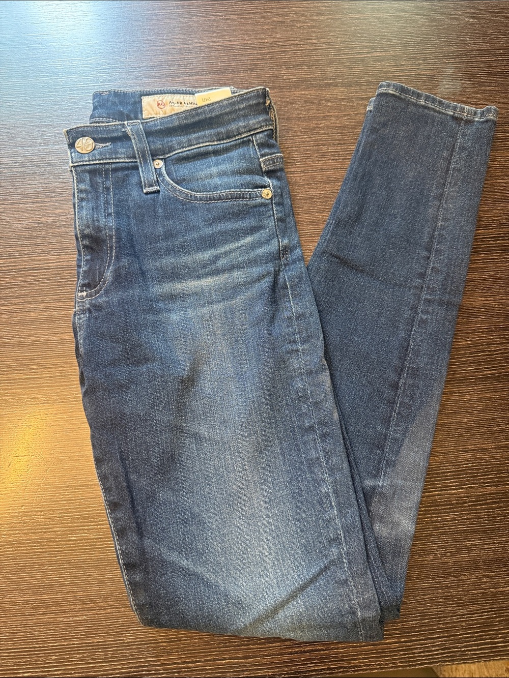 AG Adriano Goldschmied Women's Skinny Jeans - Dark Blue Wash